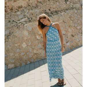 ZARA KNIT HALTER DRESS